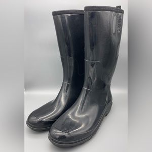 Kamik Women's Black Rain Boots Size 11 Shiny Pre-Owned